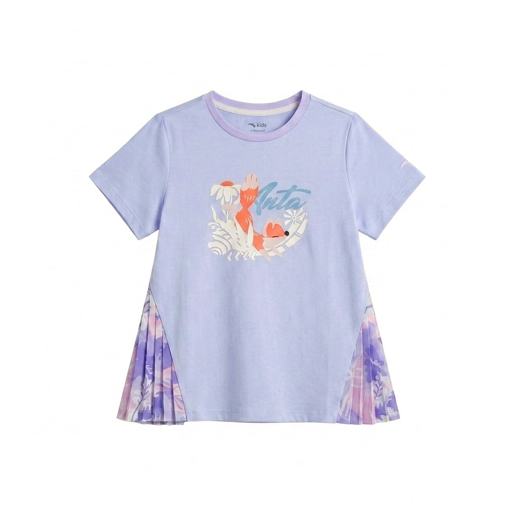 Áo Thun Ngắn Tay Thời Trang Bé Gái Anta Kids 3624C9187-2