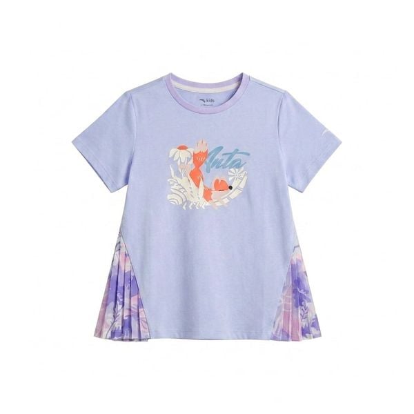 Áo Thun Ngắn Tay Thời Trang Bé Gái Anta Kids 3624C9187-2