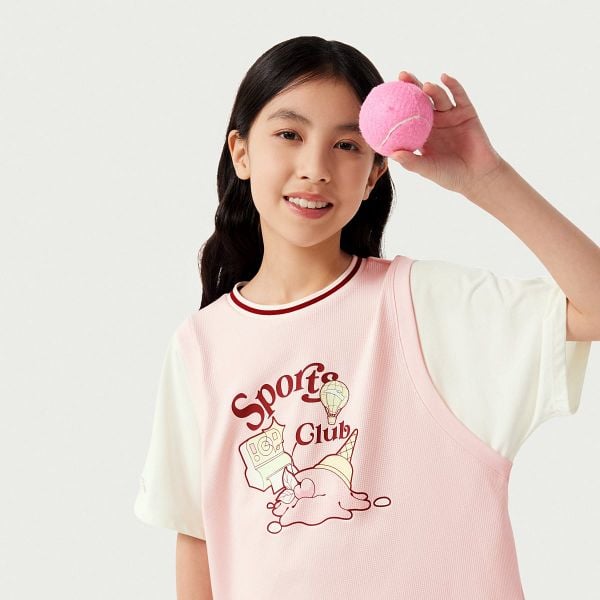 Áo Phông Ngắn Tay Thời Trang Bé Gái Anta Kids 362528103-3