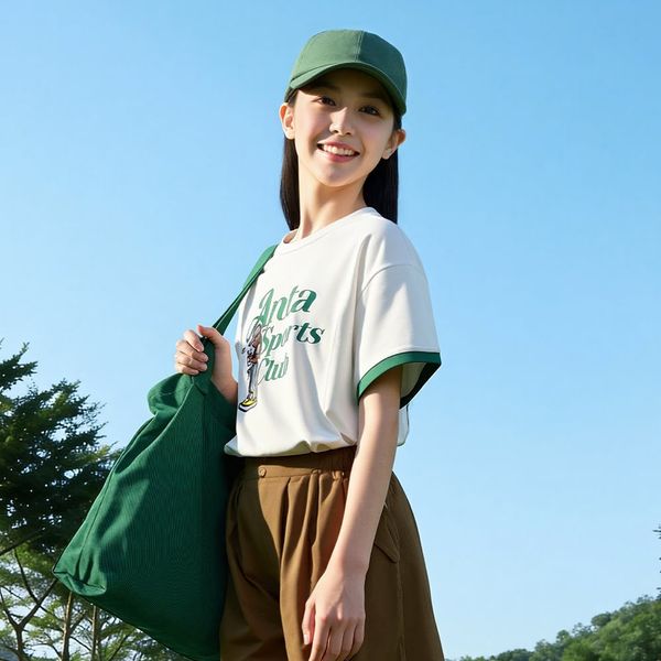 Áo Phông Ngắn Tay Thời Trang Bé Gái Anta Kids 3625C1106-1