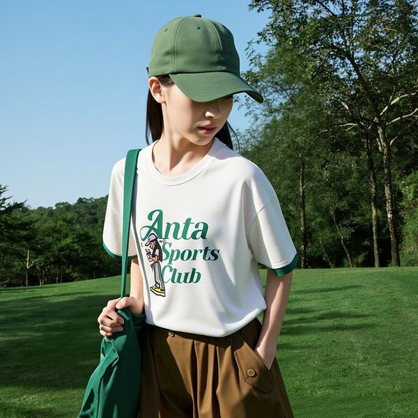 Áo Phông Ngắn Tay Thời Trang Bé Gái Anta Kids 3625C1106-1