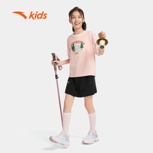 Áo Phông Thể Thao Bé Gái Anta Kids 3625C6107-2
