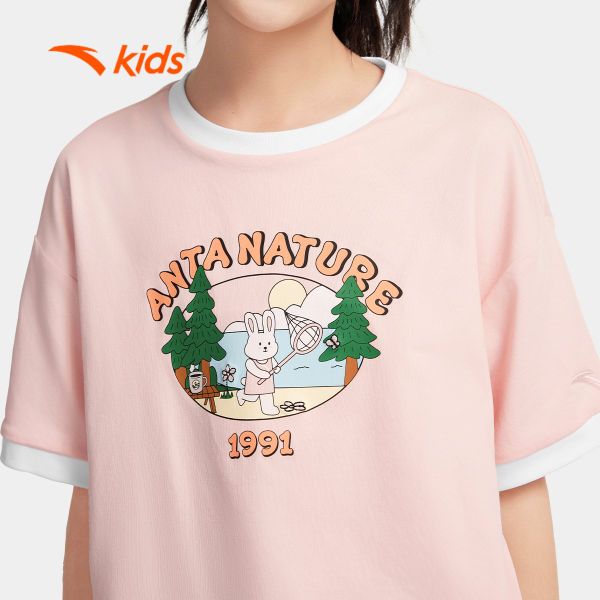Áo Phông Thể Thao Bé Gái Anta Kids 3625C6107-2