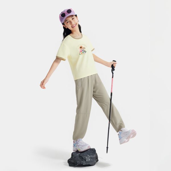 Áo Phông Ngắn Tay Thể Thao Bé Gái Anta Kids 3625C6107-3