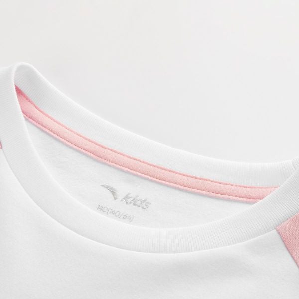 Áo Phông Dài Tay Thời Trang Bé Gái Anta Kids 3625C8401-1