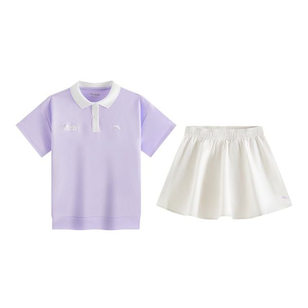 Bộ Đồ Thể Thao Bé Gái Anta Kids 3625C9304-4