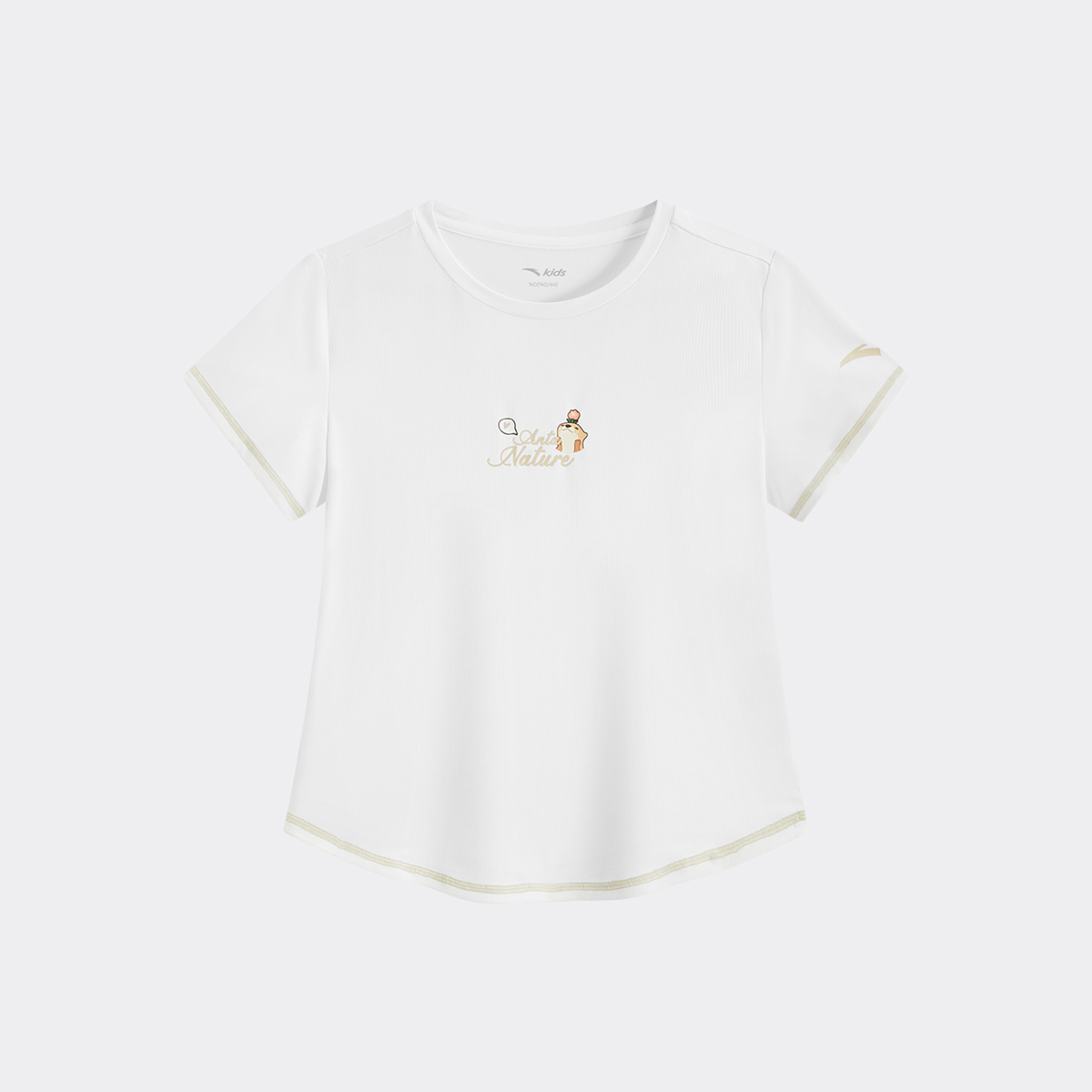 Áo Thun Ngắn Tay Thời Trang Bé Gái Anta Kids 3626B6104-1