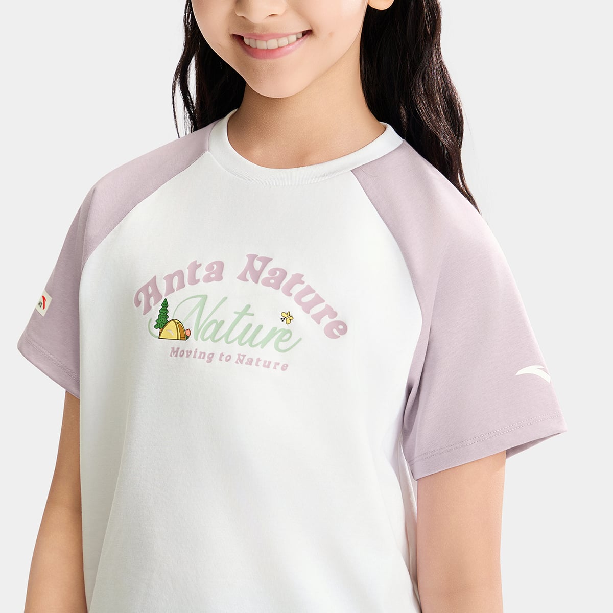 Áo Phông Ngắn Tay Thời Trang Bé Gái Anta Kids 3626B6109-1