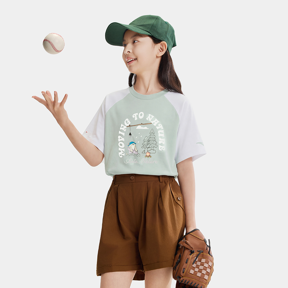 Áo Phông Ngắn Tay Thời Trang Bé Gái Anta Kids 3626B6109-2
