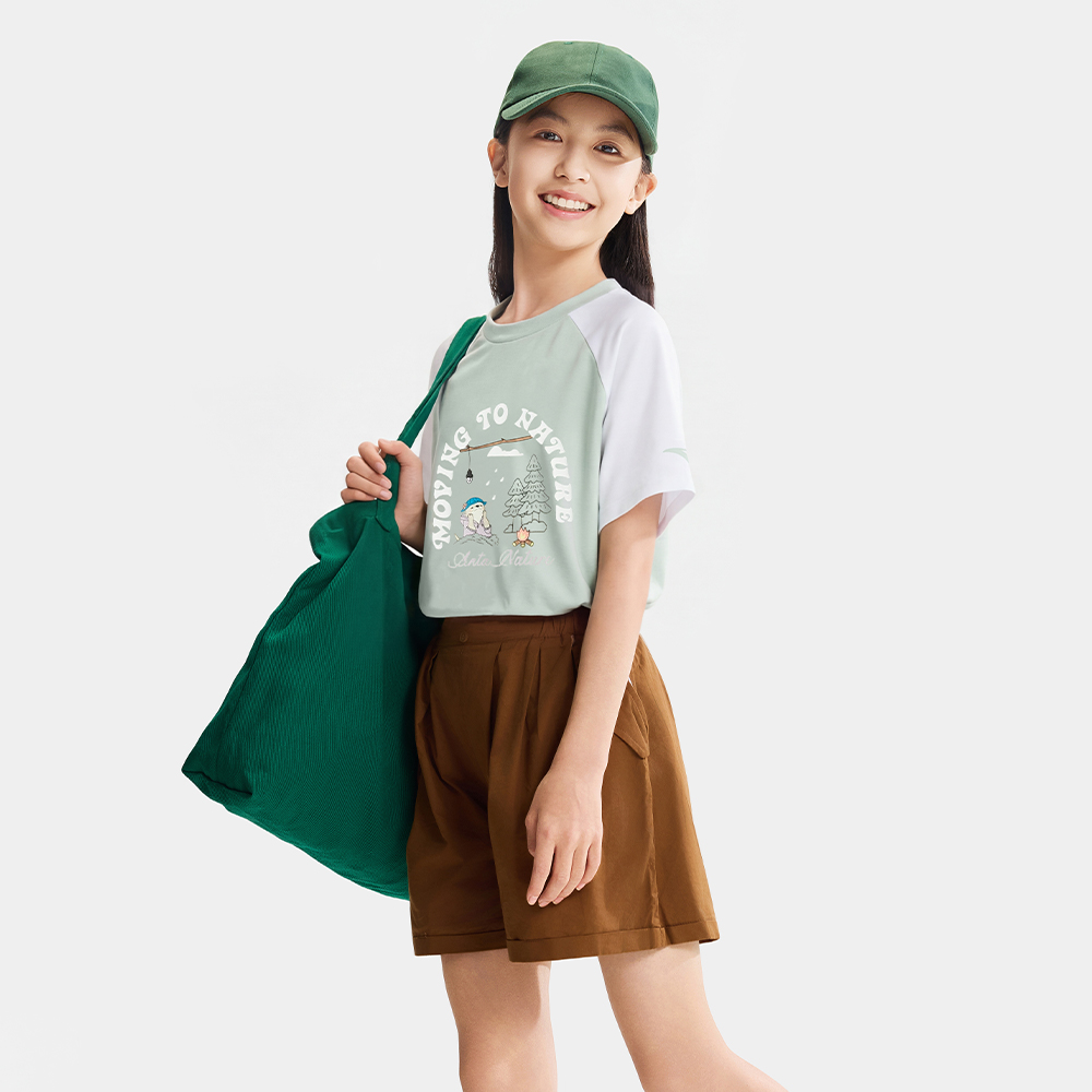 Áo Phông Ngắn Tay Thời Trang Bé Gái Anta Kids 3626B6109-2