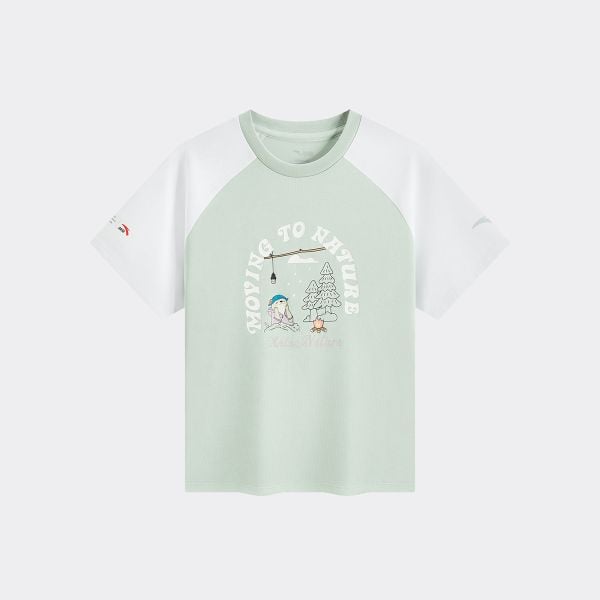 Áo Phông Ngắn Tay Thời Trang Bé Gái Anta Kids 3626B6109-2