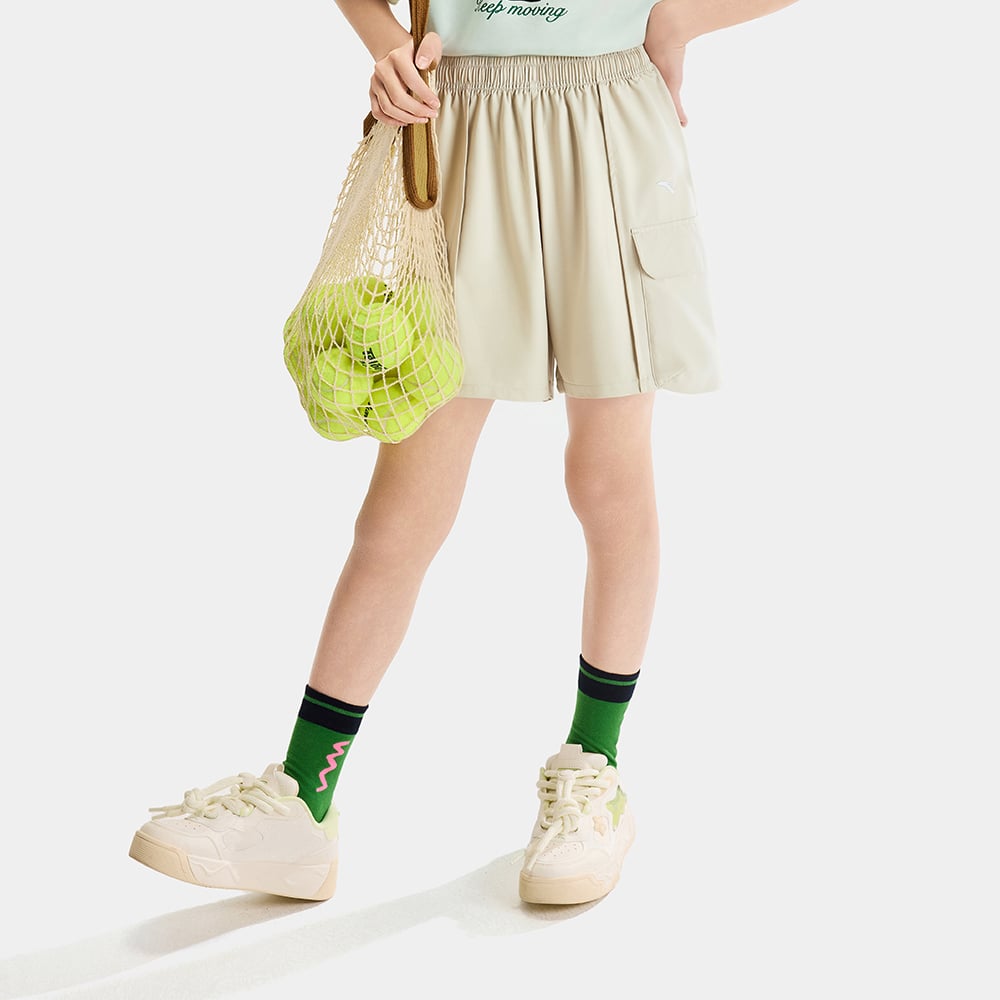 Quần Short Thể Thao Bé Gái Anta Kids 3626B6505-3