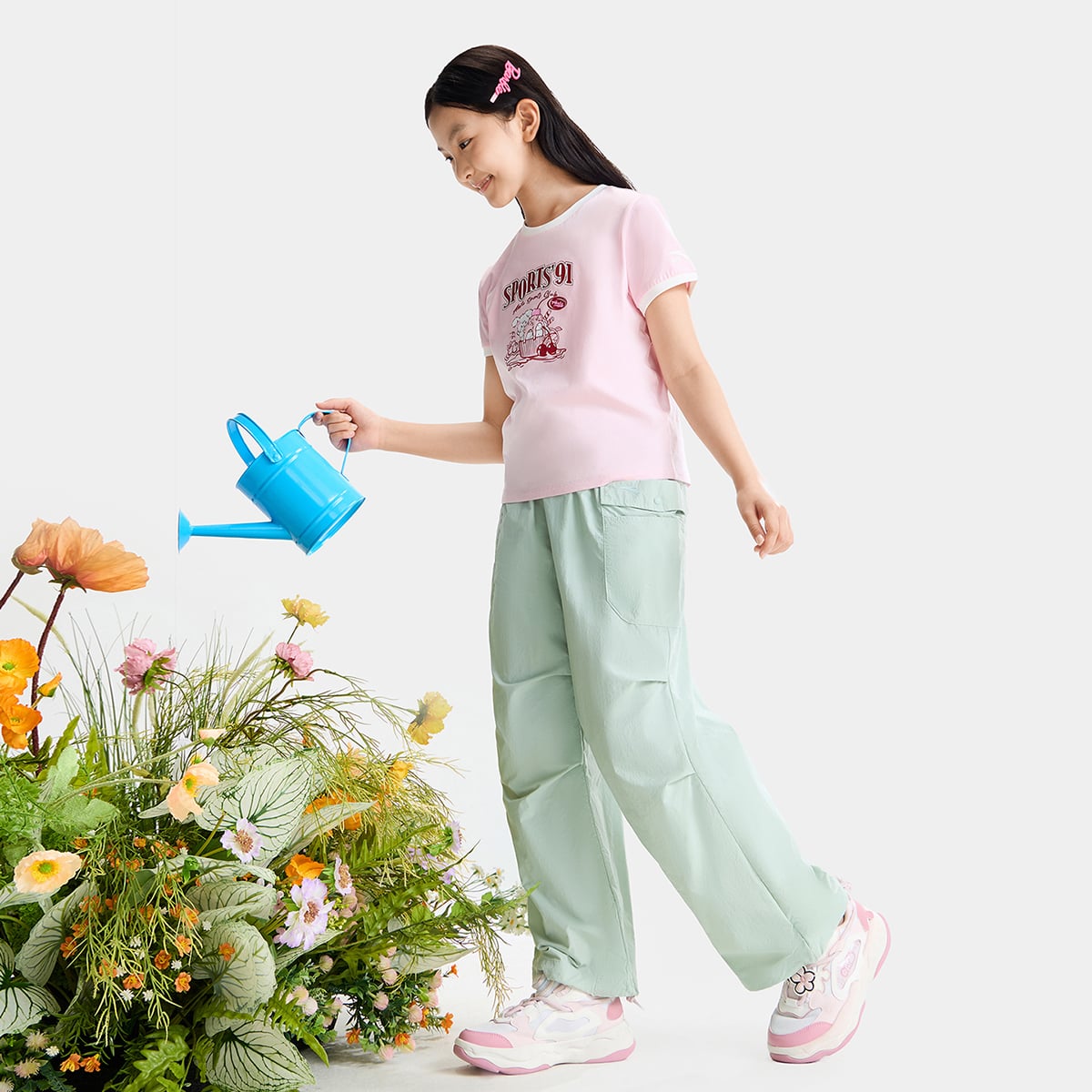 Quần Dài Thời Trang Thể Thao Bé Gái ANTA Kids 3626B6508-3