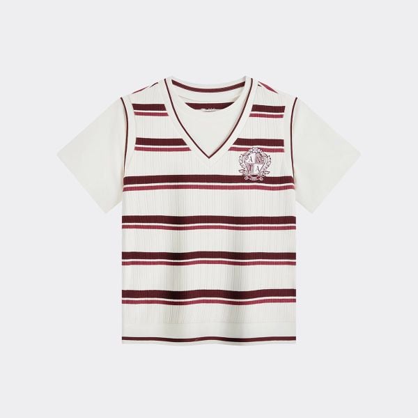Áo Thun Thời Trang Bé Gái Elite Culture Anta Kids 3626C8110-4