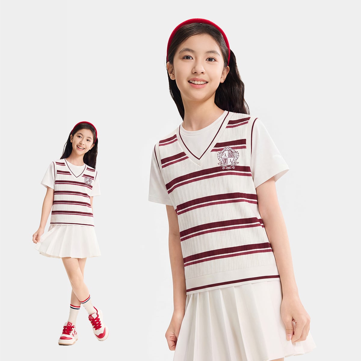 Áo Thun Thời Trang Bé Gái Elite Culture Anta Kids 3626C8110-4