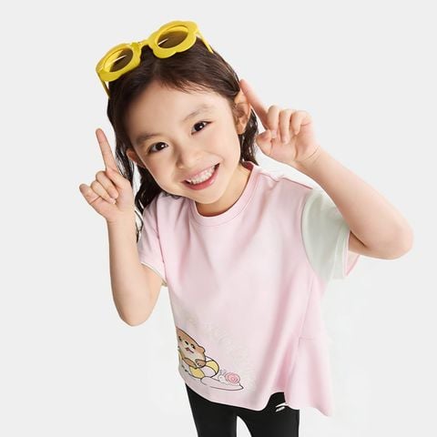 Áo Thun Ngắn Tay Thời Trang Bé Gái Anta Kids 3626C9101-2