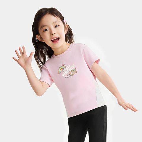 Áo Thun Ngắn Tay Thời Trang Bé Gái Anta Kids 3626C9104-1