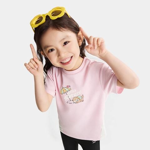 Áo Thun Ngắn Tay Thời Trang Bé Gái Anta Kids 3626C9104-1