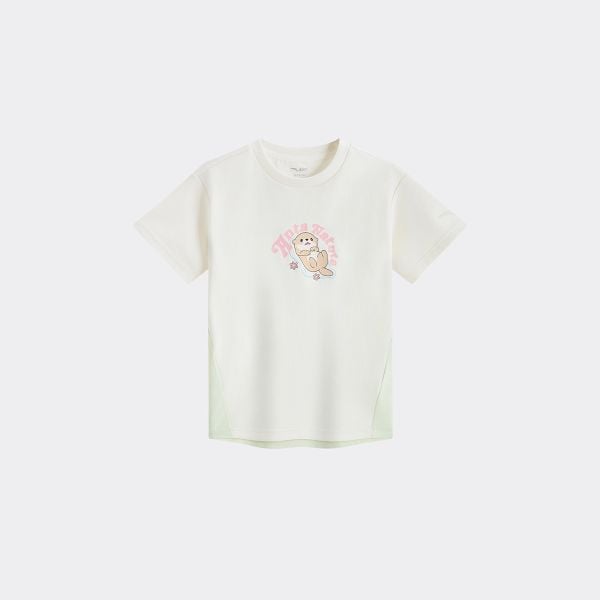 Áo Thun Ngắn Tay Thời Trang Bé Gái Anta Kids 3626C9104-2