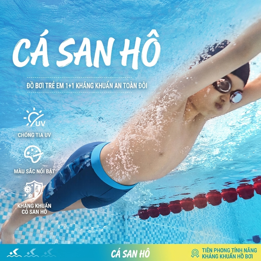 Quần Bơi Thể Thao Bé Trai ANTA KIDS 3826332458-1