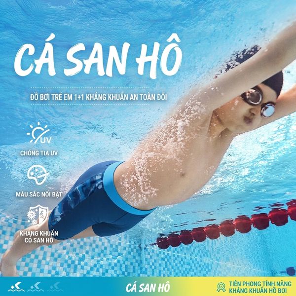Quần Bơi Thể Thao Bé Trai ANTA KIDS 3826332458-1