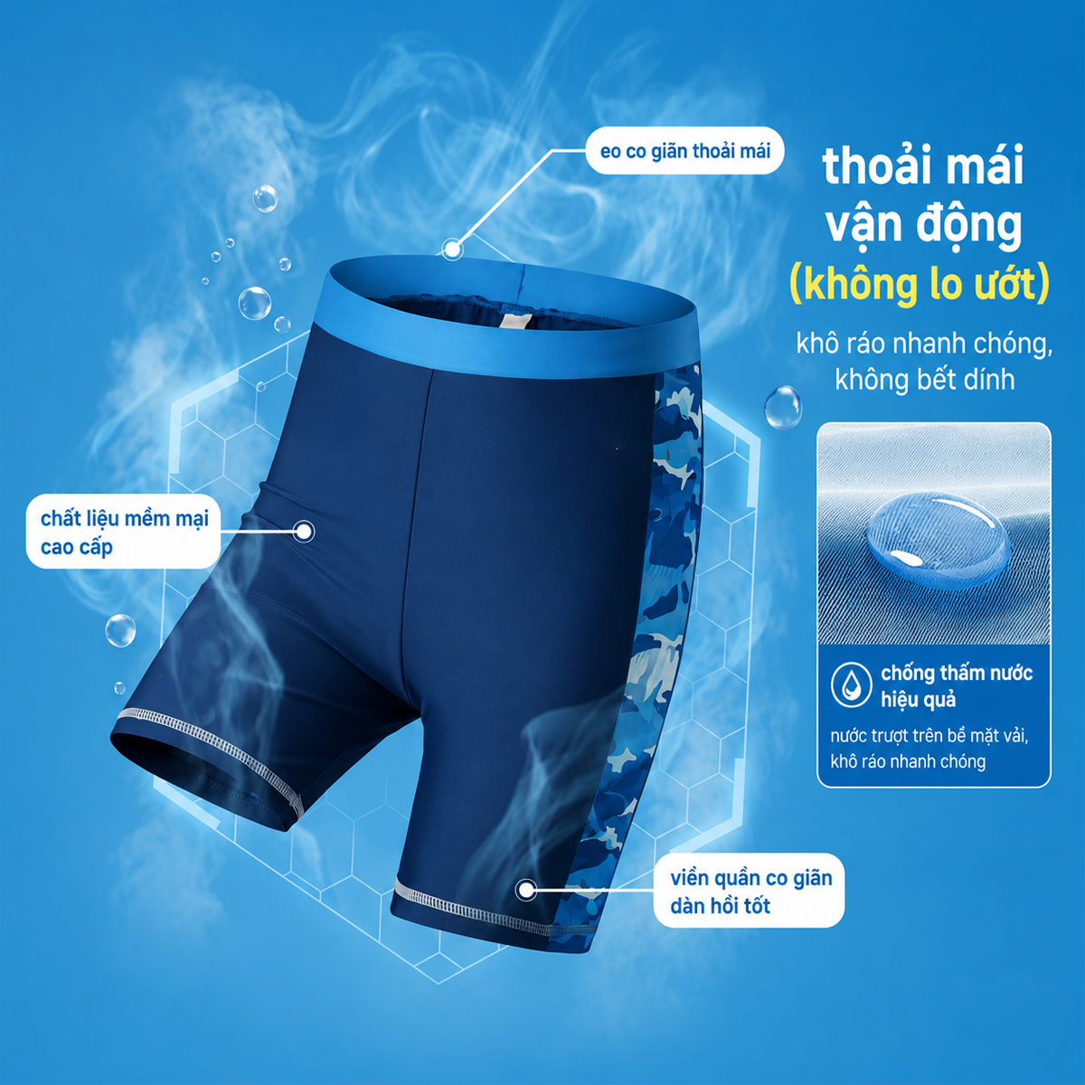 Quần Bơi Thể Thao Bé Trai ANTA KIDS 3826332458-1