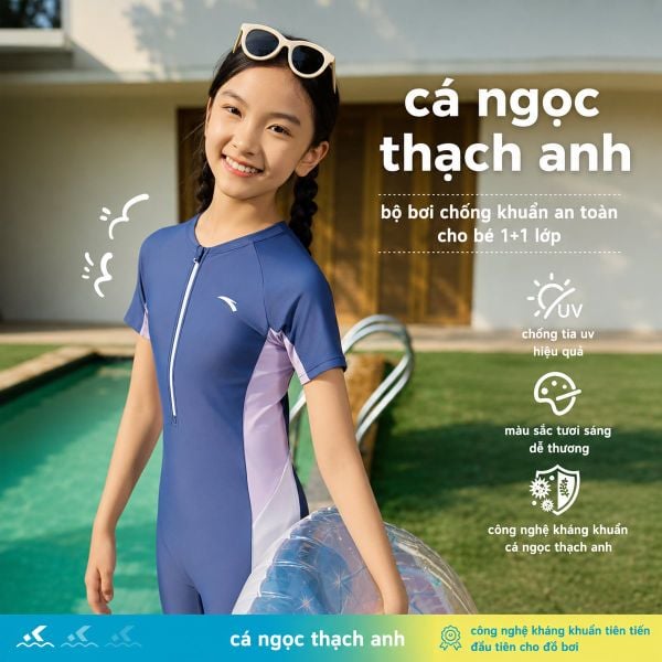 Bộ Đồ Bơi Liền Thân Bé Gái ANTA Kids 3826332460-1