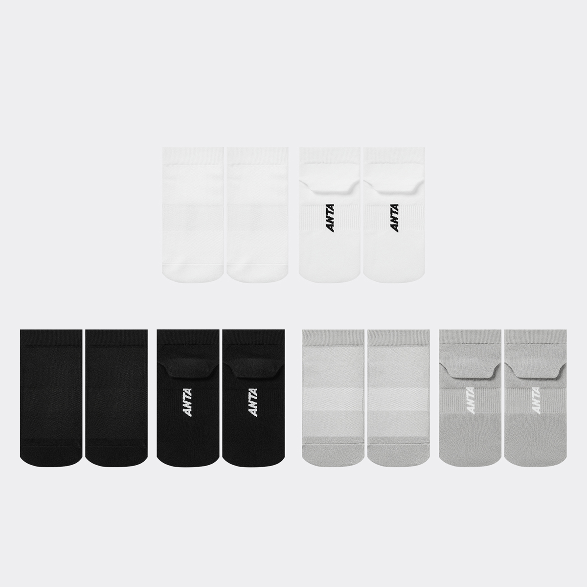 Set 3 Đôi Tất Trẻ Em Cổ Thấp Anta Kids 3926B8371-2