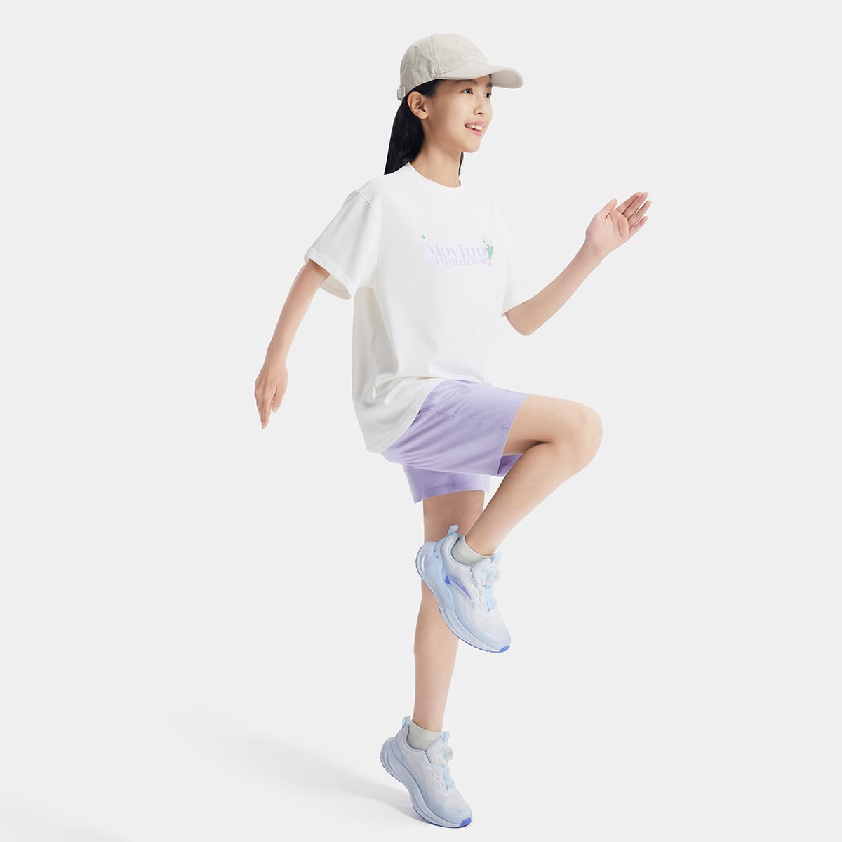 Bộ Đồ Thể Thao Bé Gái Anta Kids 3625C9727-3