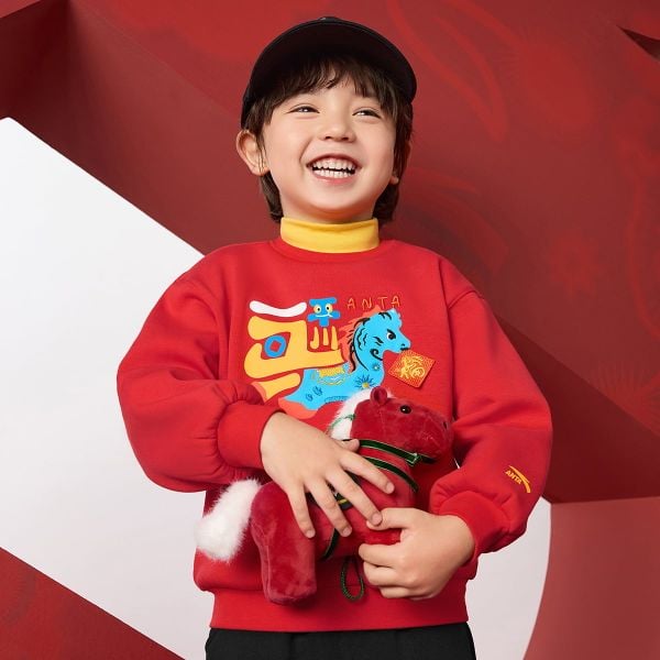 Áo Sweater Thể Thao Bé Trai Anta Kids 3526A9721N-2