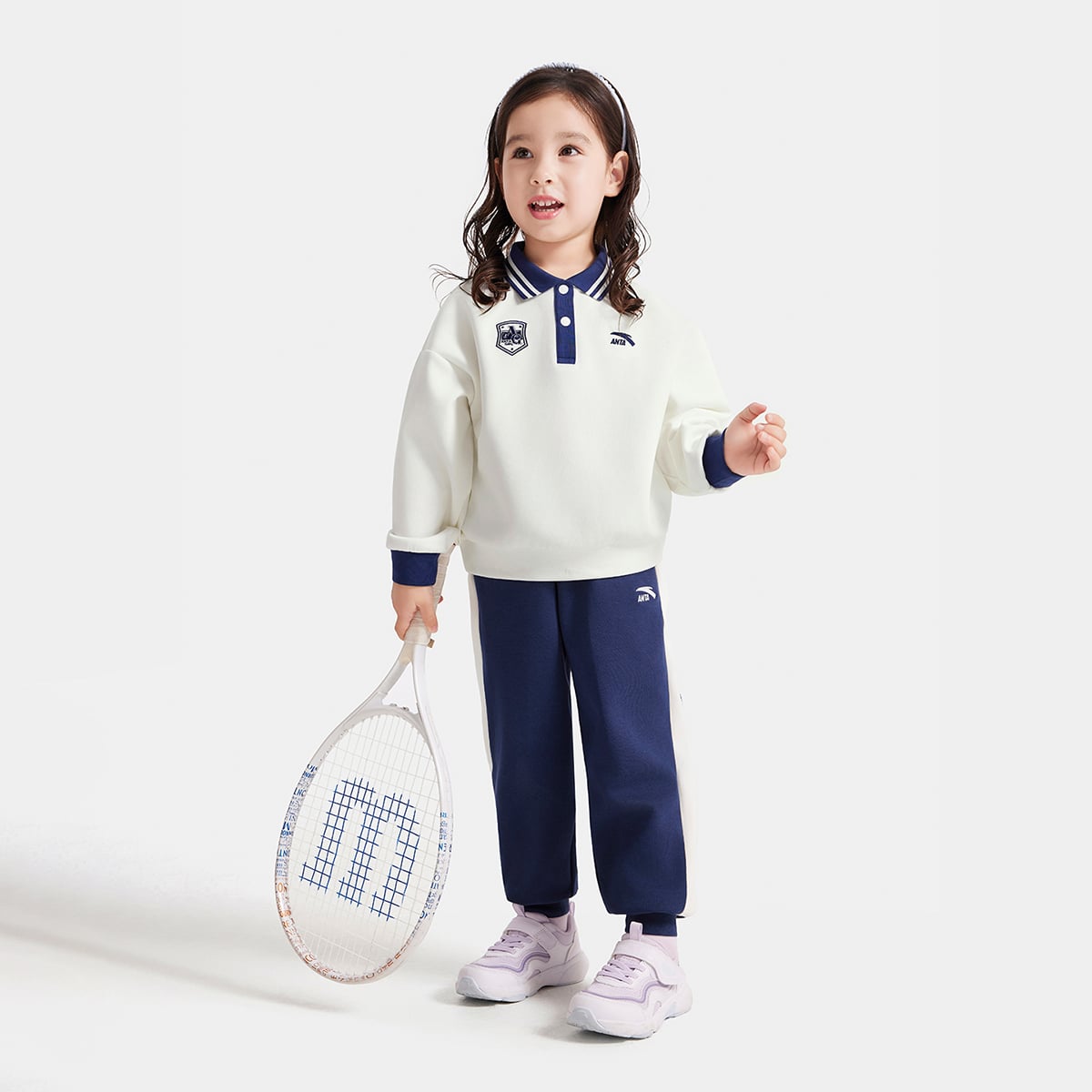 Bộ Quần Áo Thể Thao Bé Gái Anta Kids A62537716-3