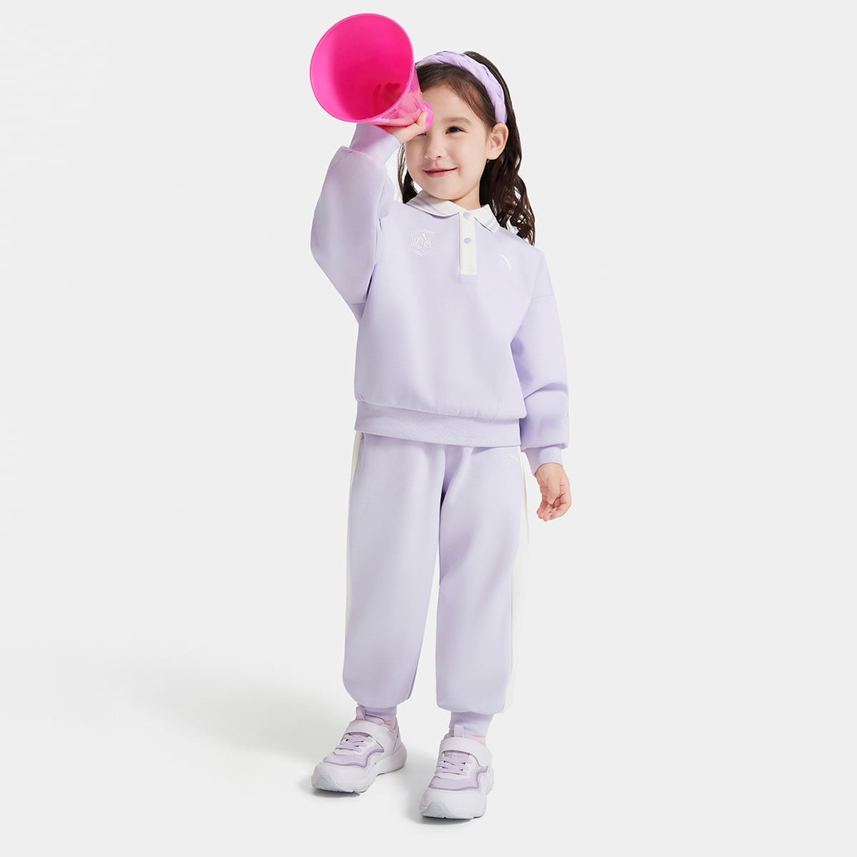 Bộ Quần Áo Thể Thao Bé Gái Anta Kids A62537716-1