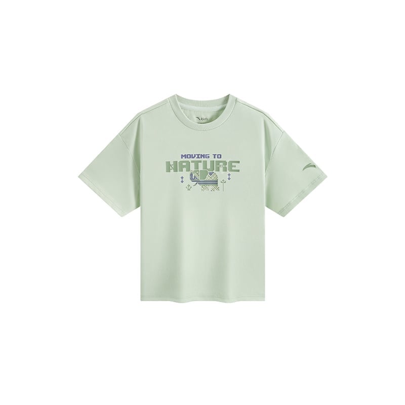 Áo Phông Ngắn Tay Thể Thao Bé Trai Anta Kids 3525C9107-1