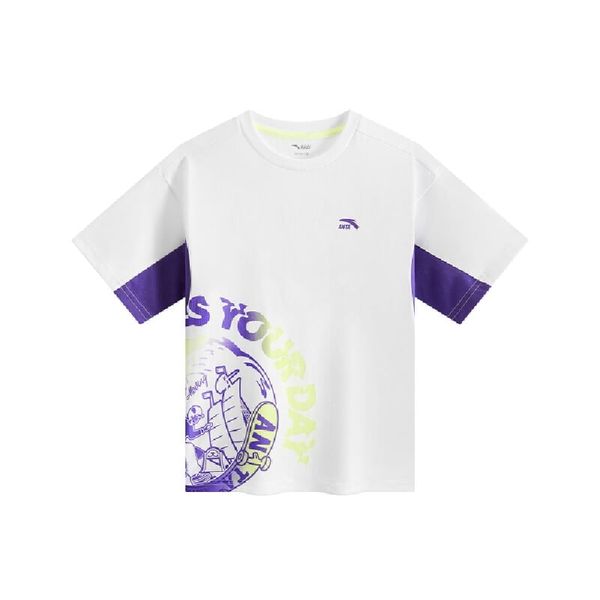 Áo Phông Ngắn Tay Bé Trai Anta Kids Wildplayer 3525B8106-1
