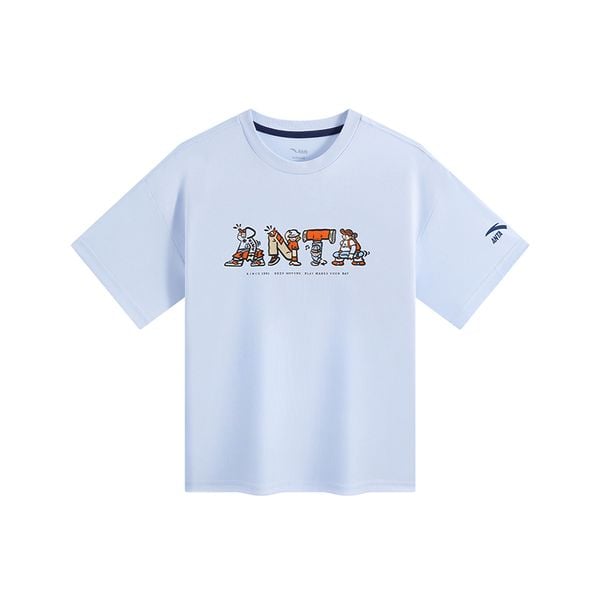 Áo Phông Ngắn Tay Thể Thao Thời Trang Bé Trai Anta Kids 3525C8103-2