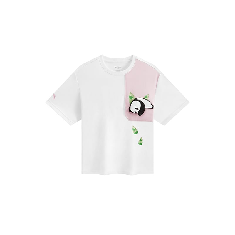 Áo Phông Ngắn Tay Thể Thao Bé Gái Anta Kids 3625C9104-1