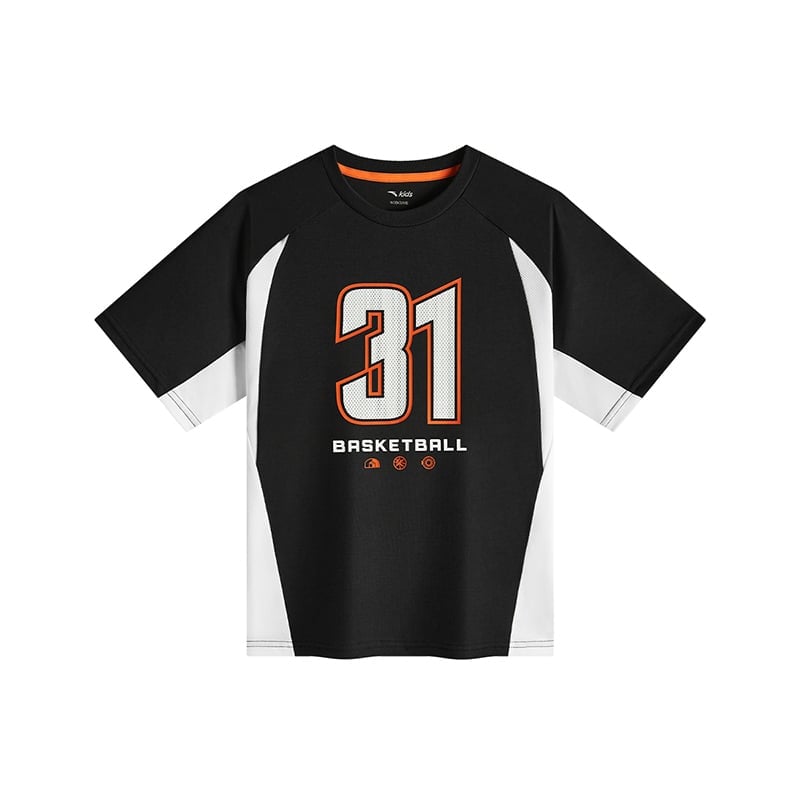 Áo Phông Ngắn Tay Bé Trai Anta Kids Basketball 3525B1101-2