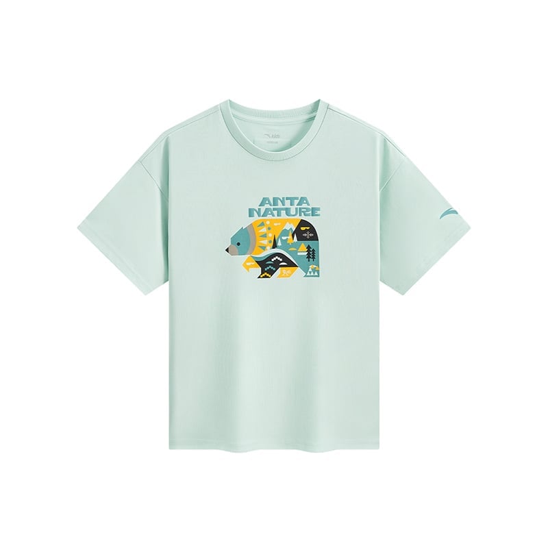 Áo Phông Ngắn Tay Thể Thao Thời Trang Bé Trai Anta Kids 3525C6113-3