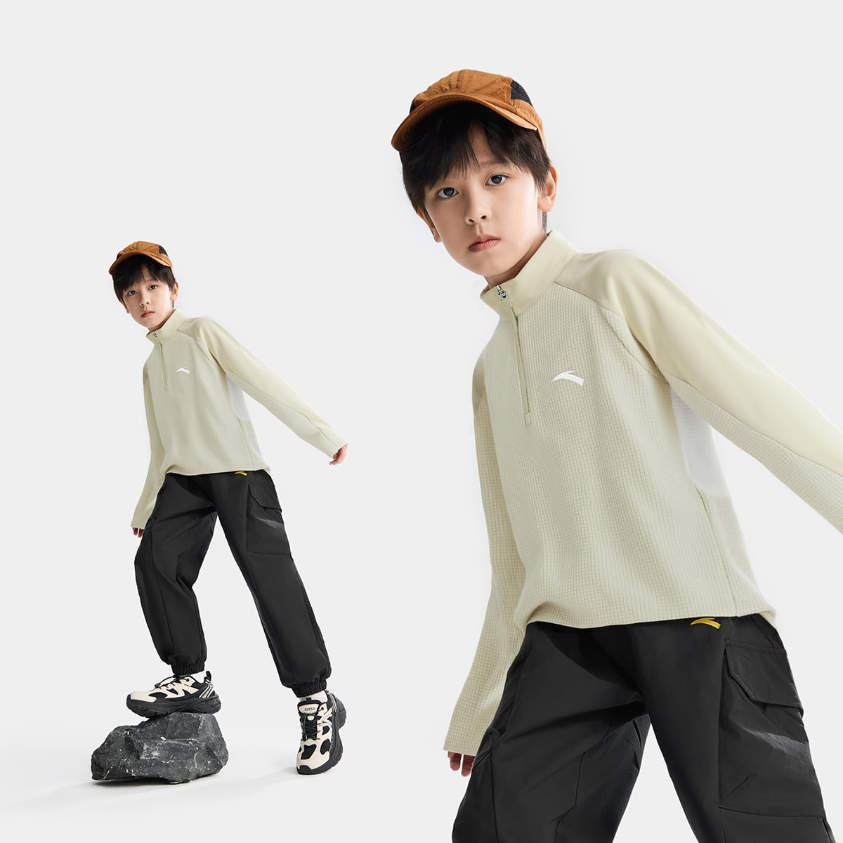 Áo Sweater Thể Thao Bé Trai Anta Kids T526A6701B-1
