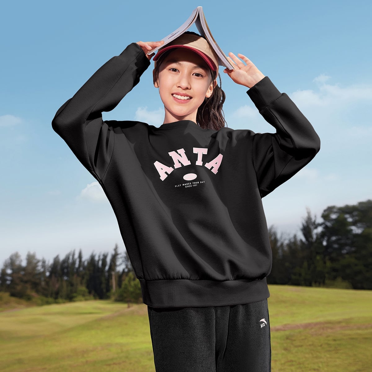 Áo Sweater Thời Trang Bé Gái Anta Kids A62537702-8