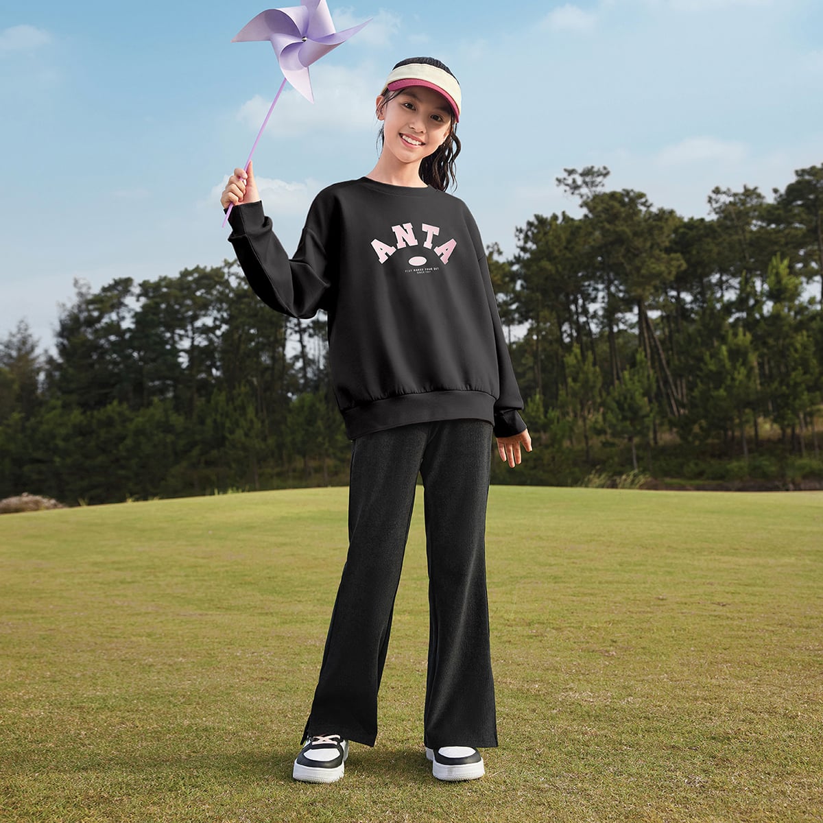 Áo Sweater Thời Trang Bé Gái Anta Kids A62537702-8