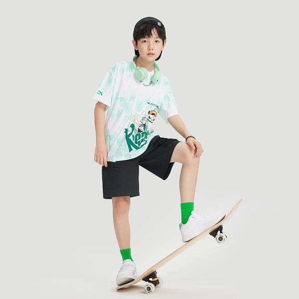 Áo Phông Tay Ngắn Thể Thao Anta Kids Wildplayer 3524C8104