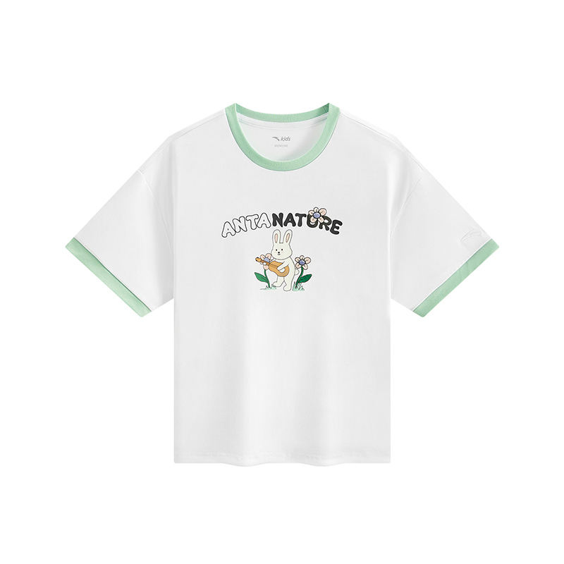 Áo Phông Ngắn Tay Thể Thao Bé Gái Anta Kids 3625C6107-1