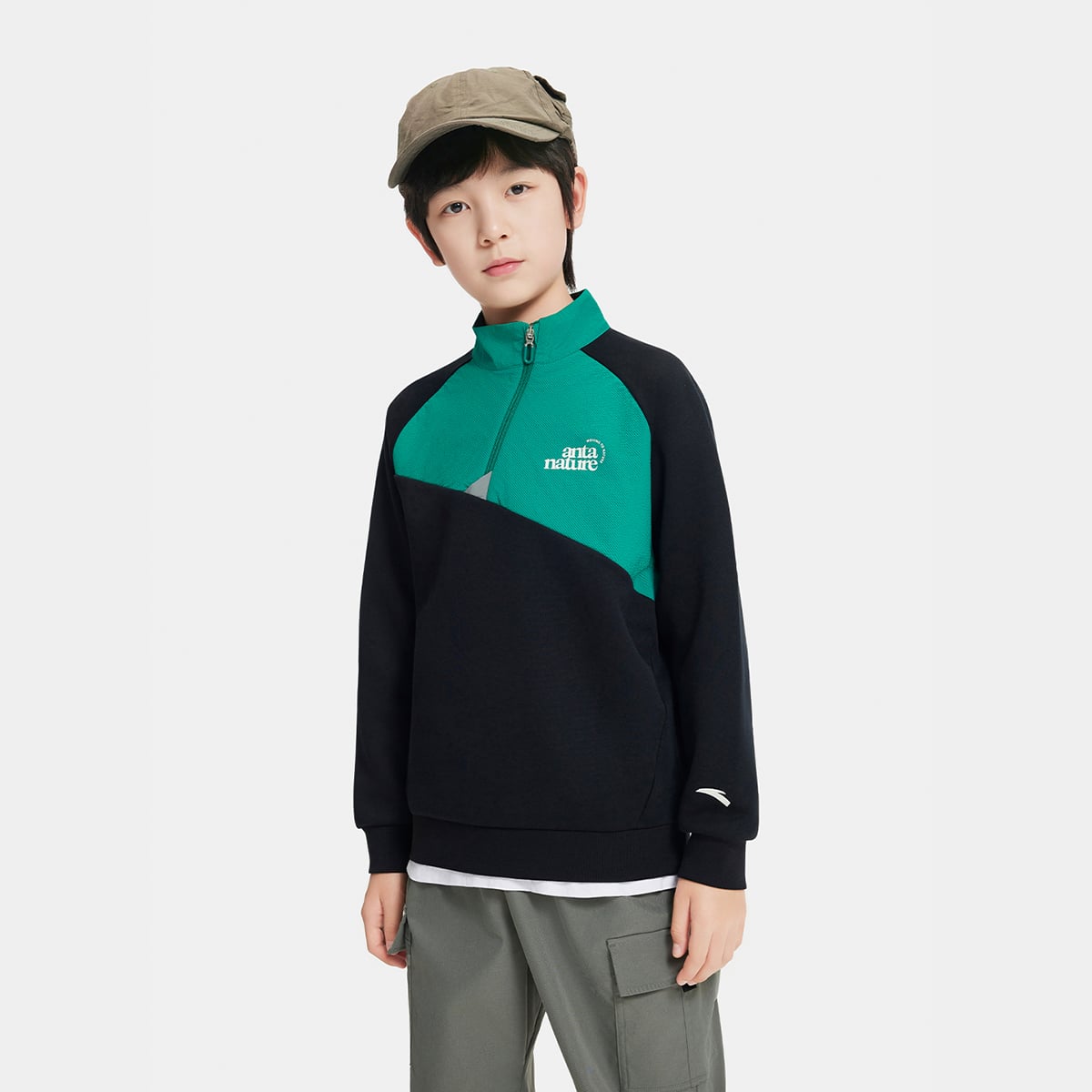 Áo Sweater Thể Thao Bé Trai Anta Kids A72536714-3