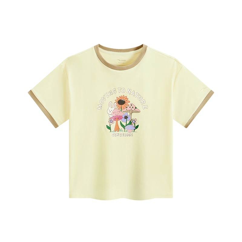 Áo Phông Ngắn Tay Thể Thao Bé Gái Anta Kids 3625C6107-3