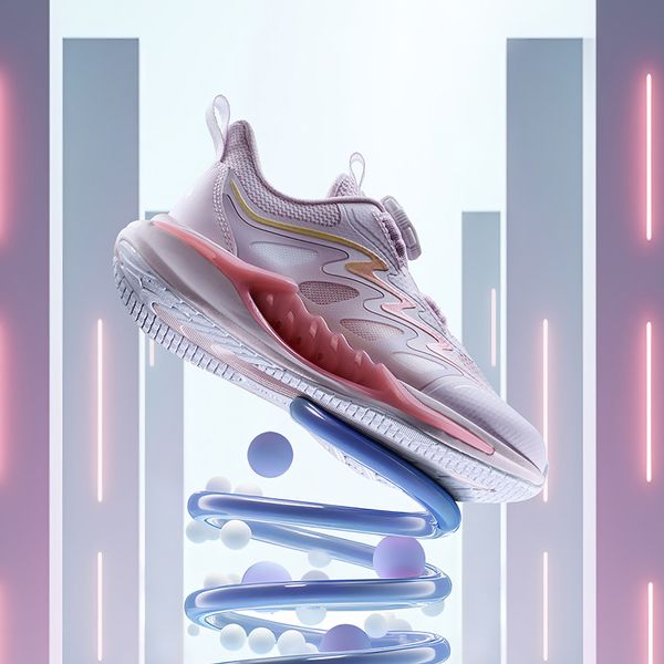 Giày Chạy Thể Thao Bé Gái Size 28-33 Anta Kids Enduring Wind 7.0 3225B9901-1