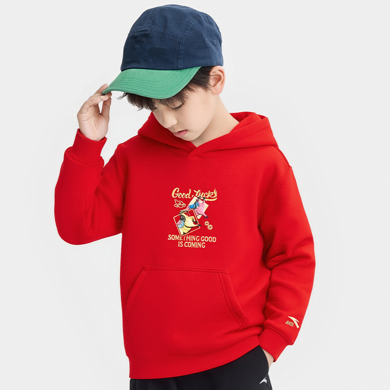 Áo Hoodie Thời Trang Bé Trai Anta Kids CNY 3526A8607-2