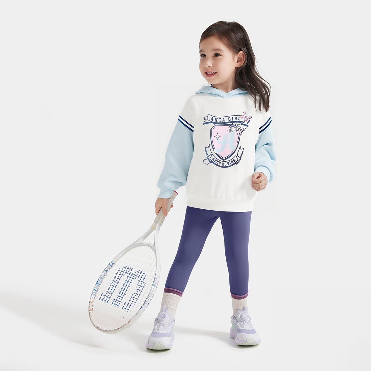 Áo Hoodie Thời Trang Bé Gái Anta Kids 3625C9714-2
