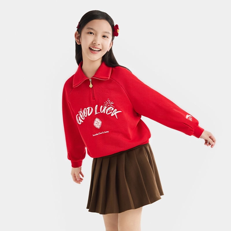Áo Sweater Thời Trang Bé Gái Anta Kids 3626A8710-2
