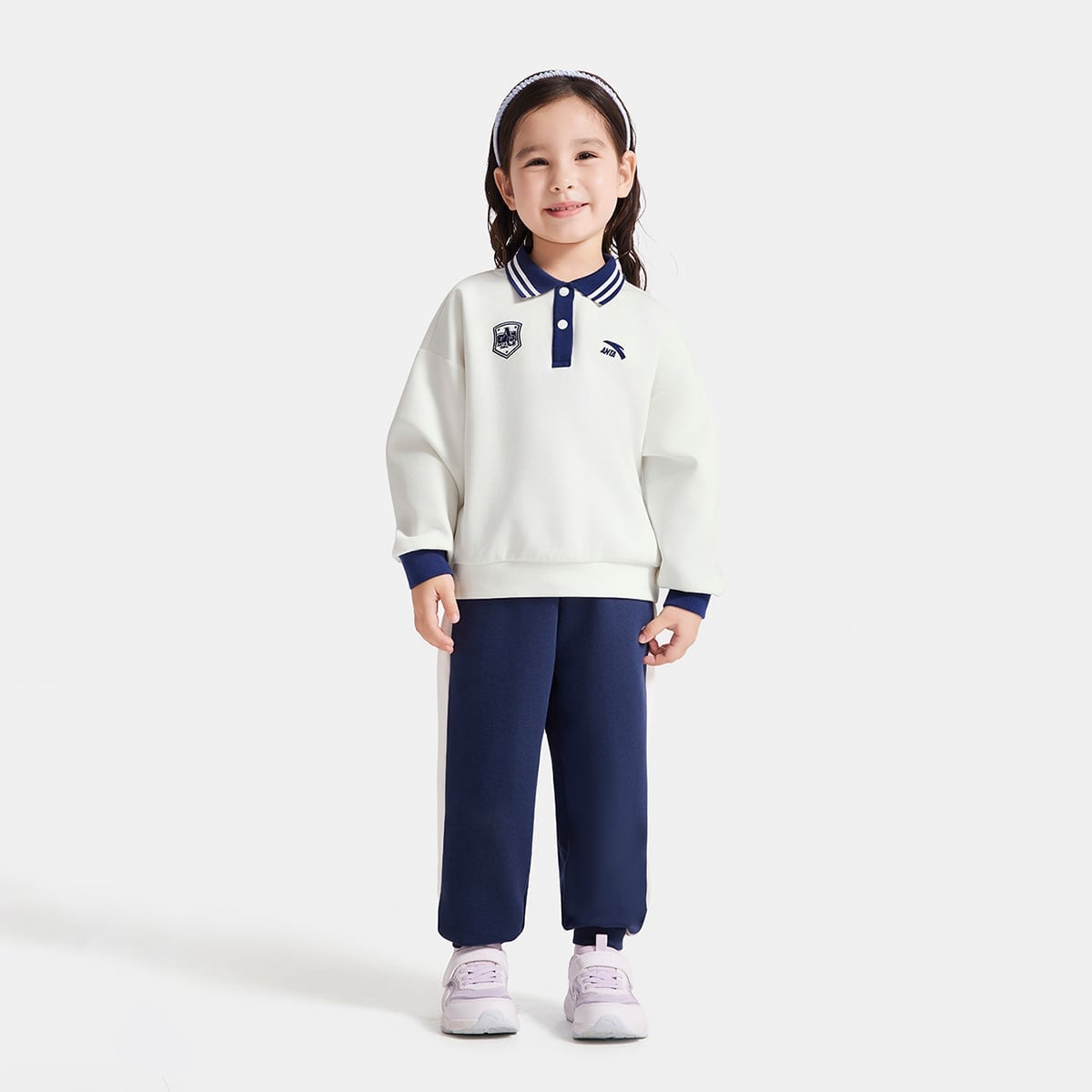 Bộ Quần Áo Thể Thao Bé Gái Anta Kids A62537716-3